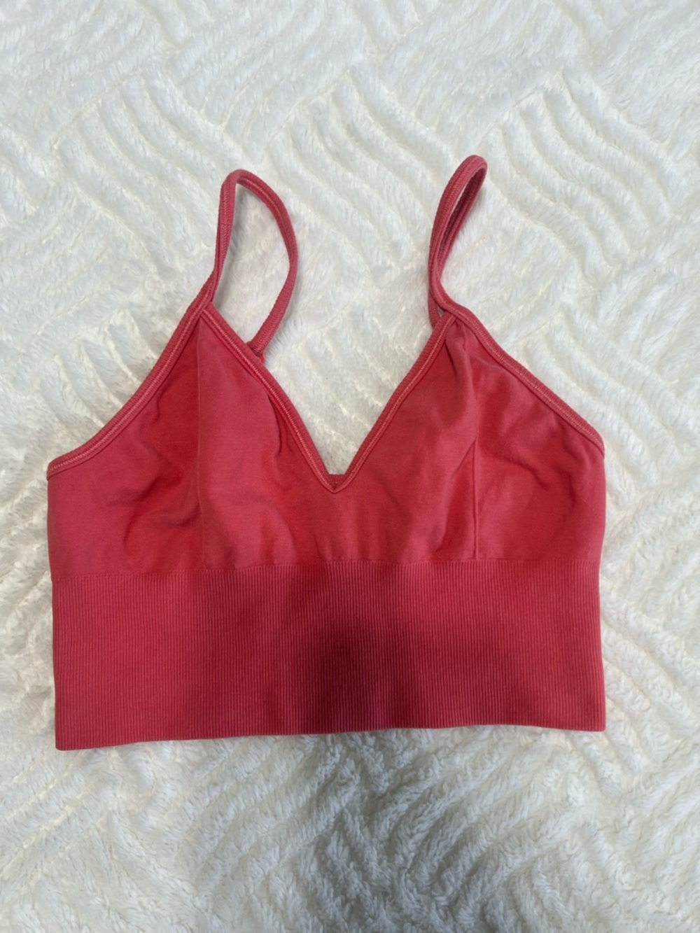 Alo Yoga Delight Bra Coral Pink Women’s Small Adjustable Straps - Picture 5 of 11